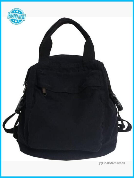 Boho Canvas Backpack Vintage Retro Y2K Grunge Aesthetic Casual Daypack Travel main image 4